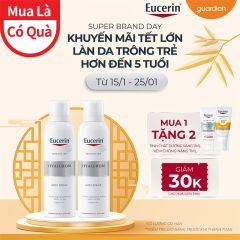 Combo Xịt Dưỡng Ẩm Eucerin Sensitive Skin Hyaluron Mist Spray 150Mlx2