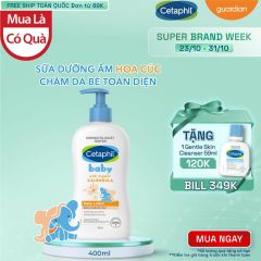 Kem Dưỡng Da Trẻ Em Baby Daily Lotion With Organic Calendula Cetaphil 400Ml