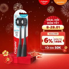 Bàn chải đánh răng Colgate Cushion clean Charcoal bộ đôi