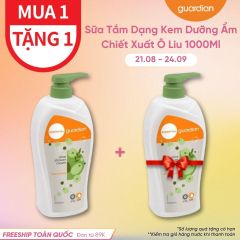 Sữa Tắm Dạng Kem Dưỡng Ẩm Guardian Essential Olive Moisturising Shower Cream Chiết Xuất Ô Liu 1000Ml