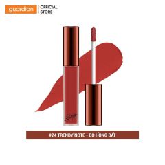 Son Tint Lì Bbia Last Velvet Tint #24 Trendy Note Màu Đỏ Hồng Đất 5Gr