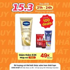 Sữa Dưỡng Thể Hỗ Trợ Sáng Da Chống Nắng Vaseline Healthy Bright Gluta-Hya Serum Brust Uv Lotion 330Ml