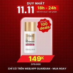 Kem Chống Nắng L'Oreal Mỏng Nhẹ Bảo Vệ Tối Đa Uv Defender Invisible Fluid SPF50+ PA++++ 50Ml