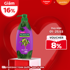 Dầu Gội Kèm Dầu Xả 2 Trong 1 Suôn Mượt Óng Ả Palmolive Từ Keratin Và Dầu Olive 600ml