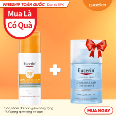 Combo Kem Chống Nắng Eucerin 50Ml & Nước Tẩy Trang Eucerin 3In1 100Ml