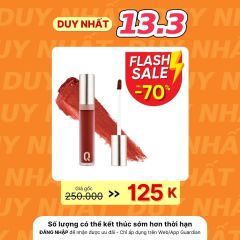 Son Kem Lì Glamrr Q Long Wear Lip Cream #01 Glad Day Đỏ Nâu 5gr