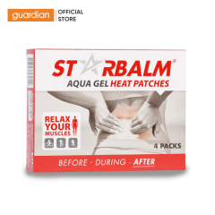 Miếng Dán Nhiệt Starbalm Aqua Gel Heat Patch Hỗ Trợ Giảm Đau Nhanh, Kháng Viêm 4 Miếng