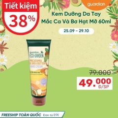 Kem Dưỡng Da Tay Giúp Dưỡng Ẩm Chuyên Sâu Eco Garden Macadamia & Shea Butter Ultra Moisture Hand Cream Chiết Xuất Từ Hạt Mắc Ca Và Bơ Hạt Mỡ 60ml