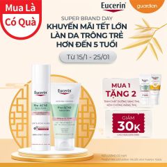 Combo Eucerin Pro Acne Anti-Acne Mark Triple Effect Serum 40Ml + Gel Rửa Mặt Cho Da Mụn Solution 3X Treatment Gel To Foam Cleanser 75Ml