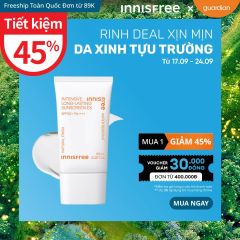 Kem Chống Nắng Lâu Trôi Innisfree Intensive Long Lasting Suncreen Ex SPF50+ PA++++ Cho Các Hoạt Động Ngoài Trời 60Ml