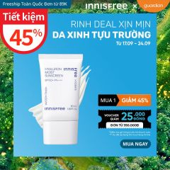 Kem Chống Nắng Dưỡng Ẩm Innisfree Hyaluron Moist Sunscreen SPF50+ PA++++ 50ml