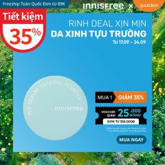 Phấn Phủ Kiềm Dầu Bột Khoáng Innisfree No Sebum Mineral 5G