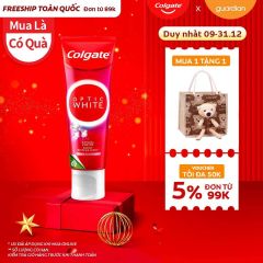 Kem Đánh Răng Colgate Trắng Răng Optic White Hương Đào Enzyme Tự Nhiên 80gr