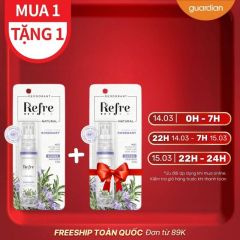 Xịt Khử Mùi Refre Natural Mist Rosemary Hương Thảo 30Ml