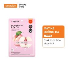 MẶT NẠ GIÚP LÀM CHẬM LÃO HÓA HAPPY MASK SUPERFOOD PEACH FACE MASK CHIẾT XUẤT TỪ ĐÀO VÀ VITAMIN A 23ML