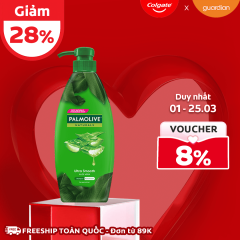 Dầu Gội Kèm Xả Dưỡng Tóc Siêu Mượt Thiên Nhiên Palmolive Naturals Ultra Smooth Aloe Vera Chiết Xuất Từ Nha Đam 600ml