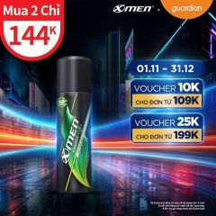 Xịt Khử Mùi Xmen Amazon Hunt 140ml