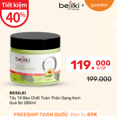 Tẩy Tế Bào Chết Toàn Thân Dạng Kem Besilki Quả Bơ 280ml