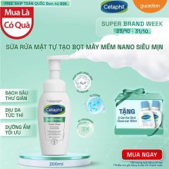 SỮA RỬA MẶT CETAPHIL TẠO BỌT MÂY SIÊU MỀM MỊN SOOTHING & COMFORTING 200ML