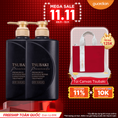 DẦU XẢ GIÚP PHỤC HỒI CHUYÊN SÂU & TÁI TẠO TÓC HƯ TỔN TSUBAKI PREMIUM EX INTENSIVE REPAIR 490ML