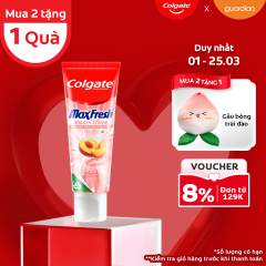 KEM ĐÁNH RĂNG COLGATE MAXFRESH ĐÀO THE MÁT 100G