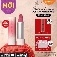 Son Sáp Mịn Lì 3CE Cashmere Hug Lipstick #02 Pure Blending - Hồng Nude 3.5G