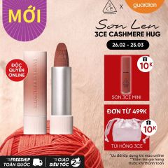 Son Sáp Mịn Lì 3CE Cashmere Hug Lipstick #09 Taupe Beige - Nâu Đất 3.5G