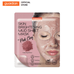 Mặt Nạ Dưỡng Giúp Hỗ Trợ Sáng Da Đất Sét Hồng Purederm Skin Brightening Mud Sheet Mask Pink Clay 15Gr