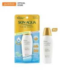 Sữa Chống Nắng Dưỡng Da Trắng Mịn Sunplay Skin Aqua Clear White Spf50+ Pa++++  55Gr