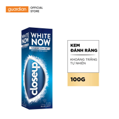 Kem Đánh Răng Bật Tông 3X Closeup White Now Với Khoáng Trắng Tự Nhiên 100g