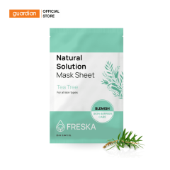 mat-na-giay-freska-natural-solution-mask-sheet-tea-tree-chiet-xuat-tram-tra-25ml