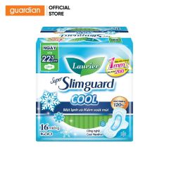 bang-ve-sinh-mat-lanh-va-kiem-soat-mui-laurier-super-slimguard-cool-sieu-mong-co-canh-22-5cm-16-mieng