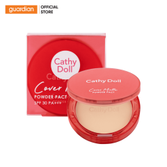 Phấn Nền Cathy Doll Cover Matte Powder PAct SPF30 PA+++ #01 Ivory Trắng Hồng 12Gr