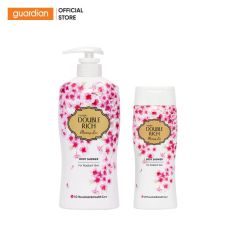 Sữa Tắm Double Rich Blooming Love Dưỡng Ẩm Hương Hoa Anh Đào 500G + 200G