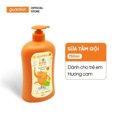 Sữa Tắm Gội Toàn Thân Cho Trẻ Em Guardian Kids Head To Toe Wash Orange Hương Cam 750ml