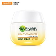 Kem Dưỡng Serum Hỗ Trợ Sáng Da Ban Ngày Light Complete Vitamin C Serum Cream Spf30 Garnier 50Ml