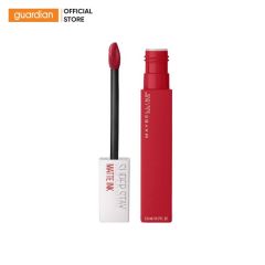 Son Kem Lì Maybelline Super Stay Matte Ink Lipstick (City Edition) 220 Ambitious Đỏ Tươi 5Ml