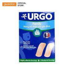 Băng Cá Nhân Dạng Gói Family Dành Cho Gia Đình Urgo 10 Miếng