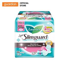 Băng Vệ Sinh Siêu Thấm Laurier Super Slimguard Siêu Mỏng 25Cm 16 Miếng