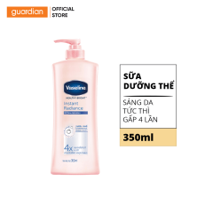 Sữa Dưỡng Thể Vaseline Hỗ Trợ Sáng Da  Gấp 4 Lần Instant Radiance 350Ml