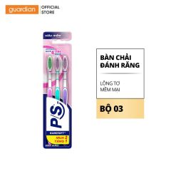 Bộ 3 Bàn Chải Đánh Răng Lông Tơ Mềm Mại Siêu Mảnh P/S - Nguyên Bộ