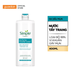 Nước Tẩy Trang Simple Cho Da Dầu Mụn 400Ml