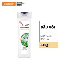 Dầu Gội Làm Sạch Gàu Nuôi Dưỡng Da Đầu Clear Mát Lạnh Bạc Hà 340g