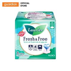 Băng Vệ Sinh Laurier Siêu Mỏng Cánh Fresh & Free 08 Miếng