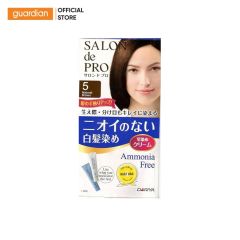 Kem Nhuộm Tóc Phủ Bạc Cho Nữ Salon De Pro Số 5 Màu Nâu Tự Nhiên 80gr