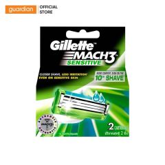 Lưỡi Dao Cạo Râu Mach 3 Sensitive Gillette Hộp 2 Lưỡi