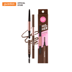 Chì Kẻ Mày Cathy Doll His & Her Cushion Eyebrow Pencil 3 Trong 1 #02 Medium Brown 0,16Gr + 0,4Gr