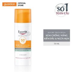 Kem Chống Nắng Cho Da Nhờn Mụn Eucerin Sun Dry Touch Acne Oil Control Spf50+ 50Ml