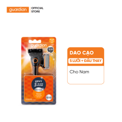 Dao Cạo 5 Lưỡi Dành Cho Nam Guardian Men’S 5 Blade Razor Kèm Đầu Thay