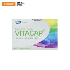 Thực Phẩm Bảo Vệ Sức Khỏe Giúp Bổ Sung Vitamin Và Khoáng Chất Mega-WC Vitacap 50 Viên